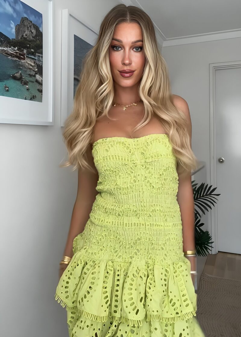 Rosé Dress - Lime - Image 4