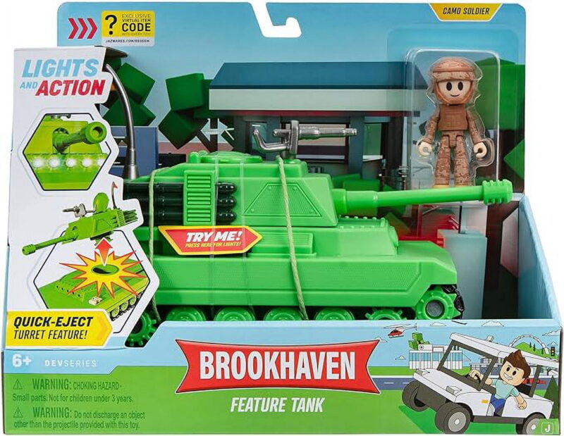 DevSeries Roblox Brookhaven Tank Action Figure, 8.25" - Image 3