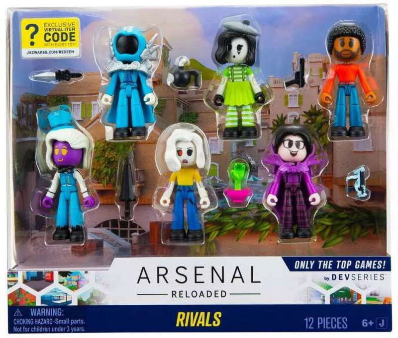 Roblox Arsenal Reloaded Rivals Action Figure 6-Pack