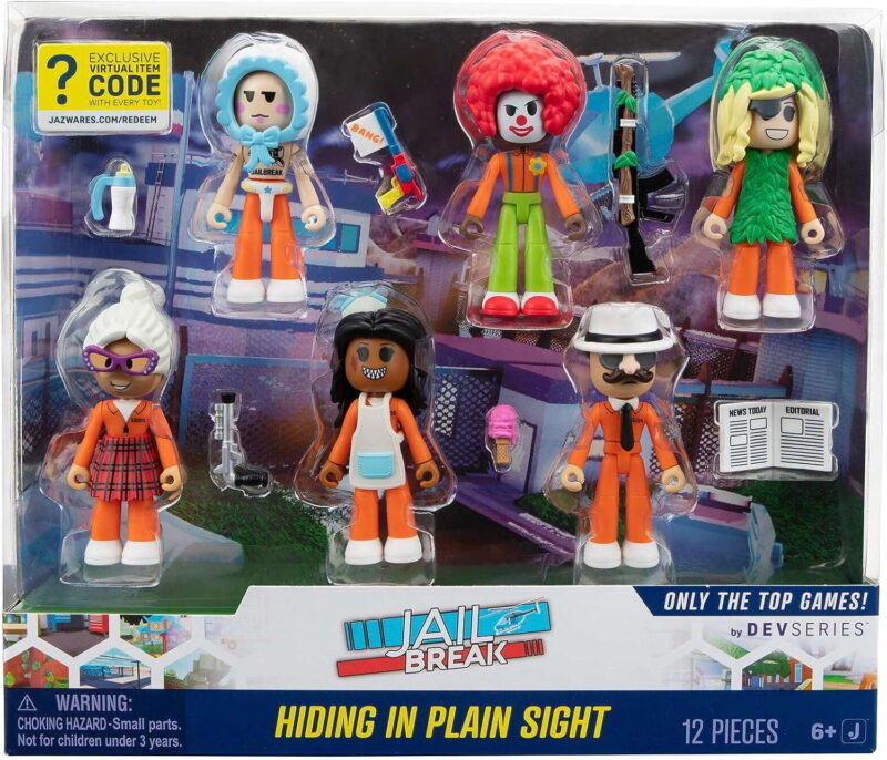 Roblox Jail Break Hiding in Plain Sight Action Figure 6-Pack