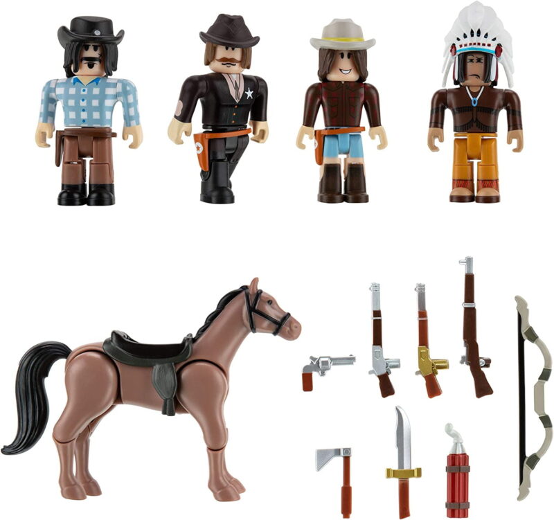 Roblox Action Collection - The Wild West Five Figure Pack [Includes Exclusive Virtual Item] - Image 2