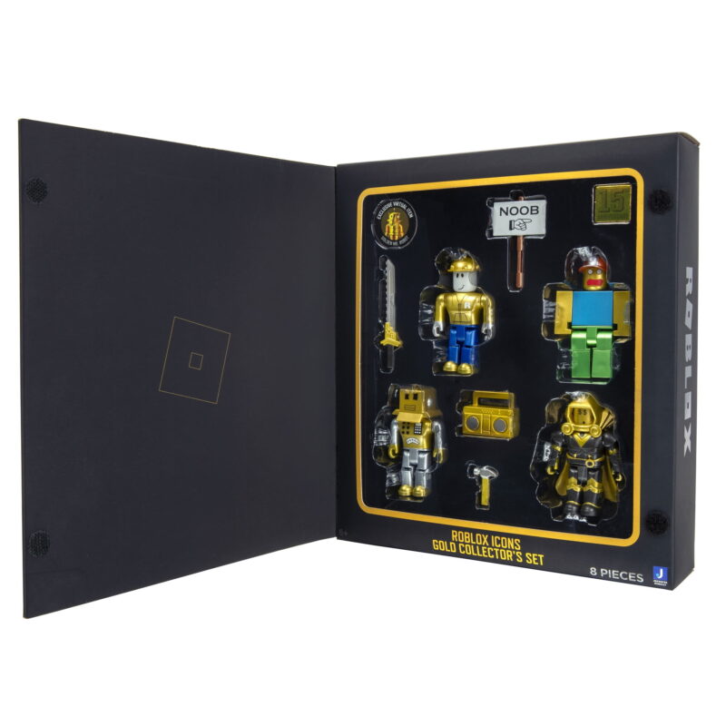 Roblox Action Collection - 15th Anniversary Gold 4 Figure Pack [Includes Exclusive Virtual Item] - Image 5